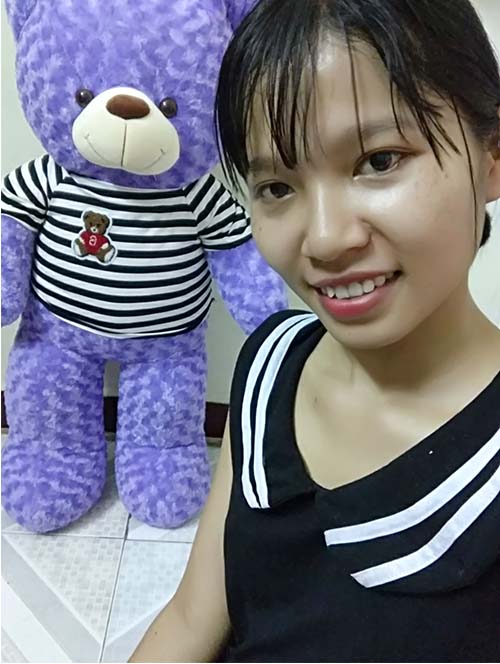 Gấu Teddy màu tím